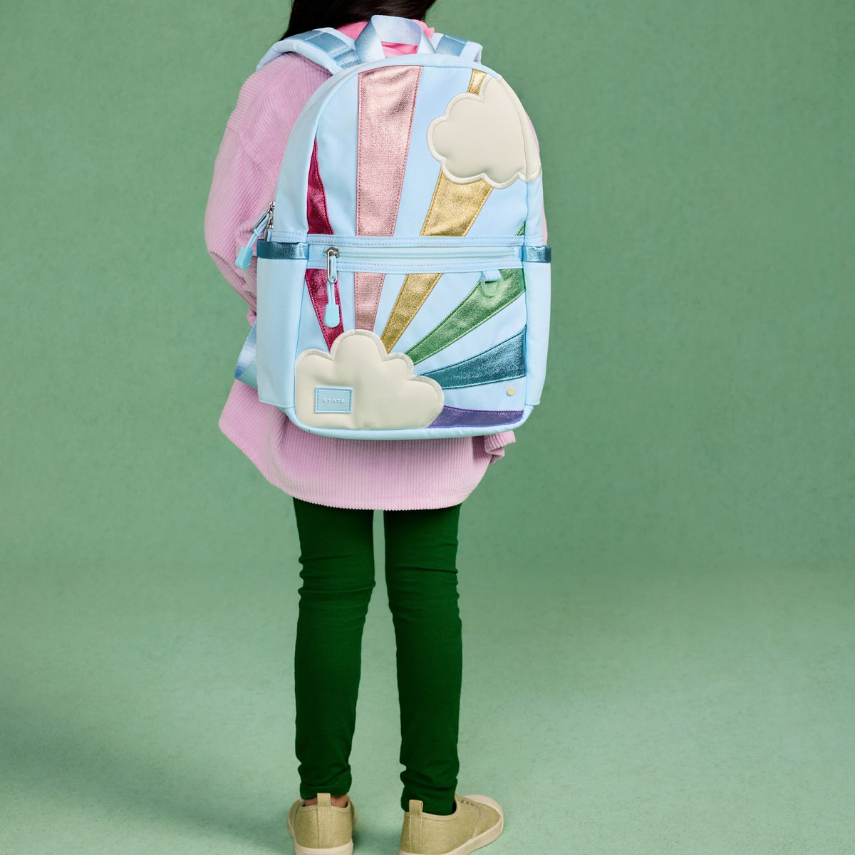 Kane Kids Mini Backpack Recycled Polycanvas Rainbow Cloud