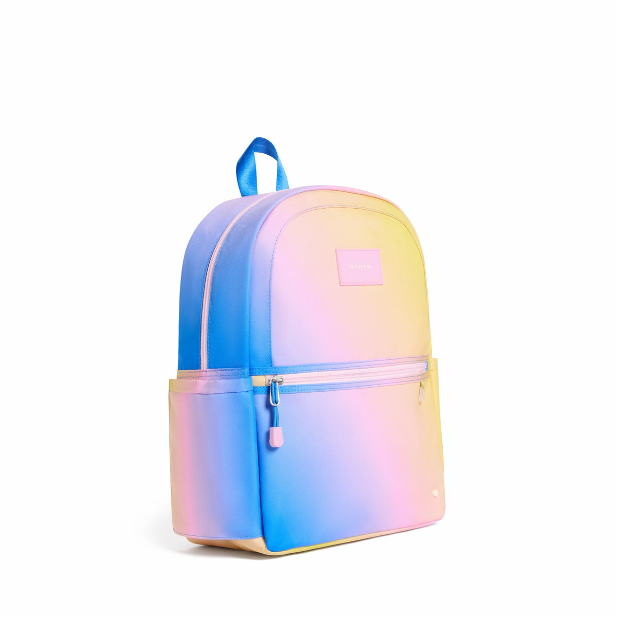 Kane Kids Backpack Polyester Canvas Blue/Pink/Yellow Gradient