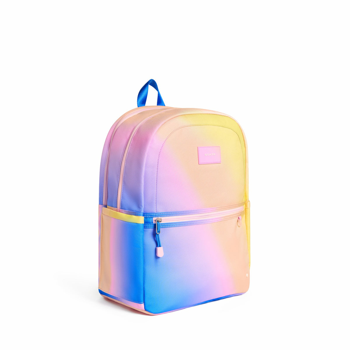Kane Kids Large Backpack Recycled Polycnavas Blue/Pink/Yellow Gradient