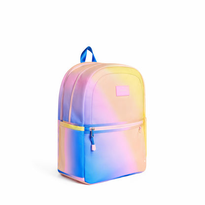 Kane Kids Large Backpack Recycled Polycnavas Blue/Pink/Yellow Gradient