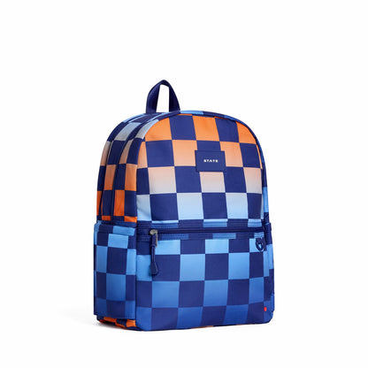 Kane Double Pocket Backpack Recycled Polycanvas Gradient Checkerboard