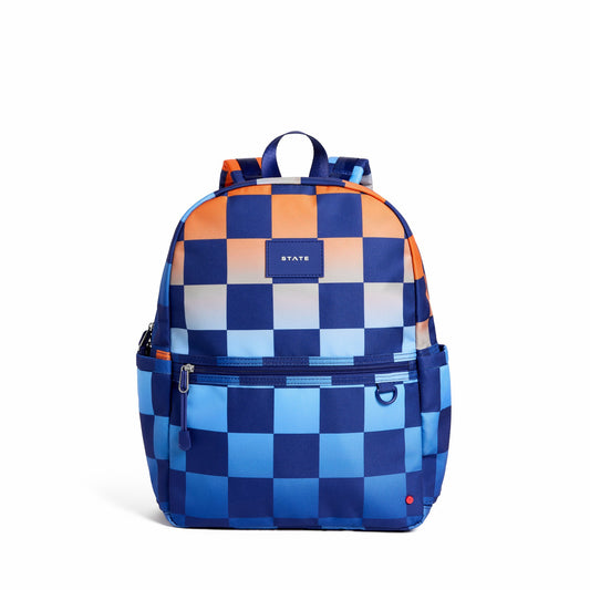Kane Kids Travel Backpack Printed Canvas Gradient Checkerboard
