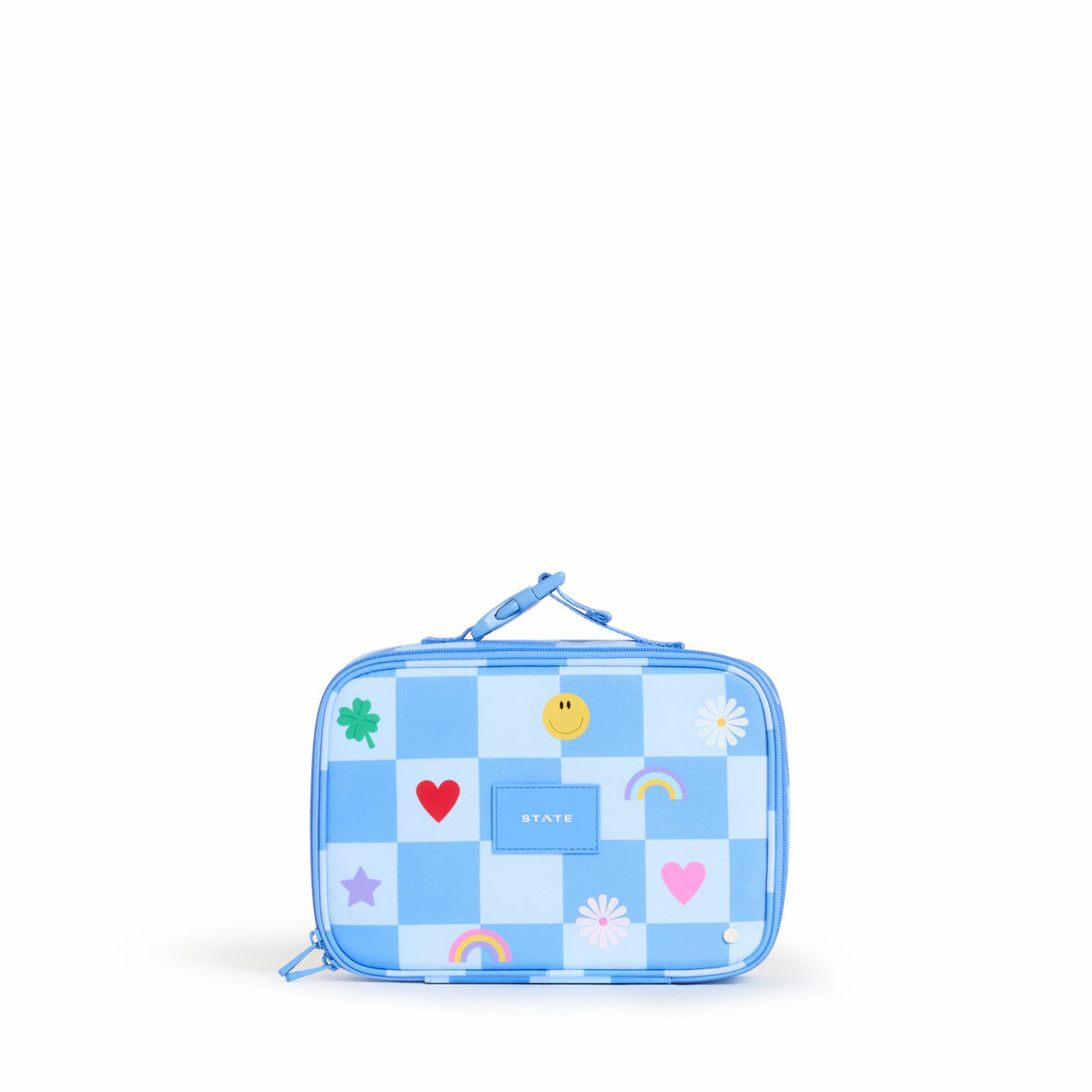 Rodgers Lunch Box Recycled Polyester Canvas Charms Blue Check