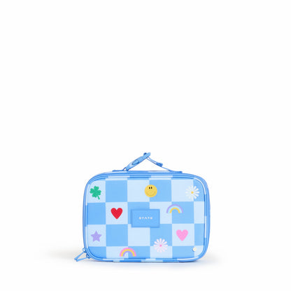 Rodgers Lunch Box Recycled Polyester Canvas Charms Blue Check
