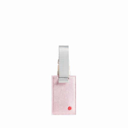 Logan Luggage Tag Metallic Pink/Silver