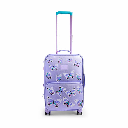 Logan Suitcase Metallic Butterfly