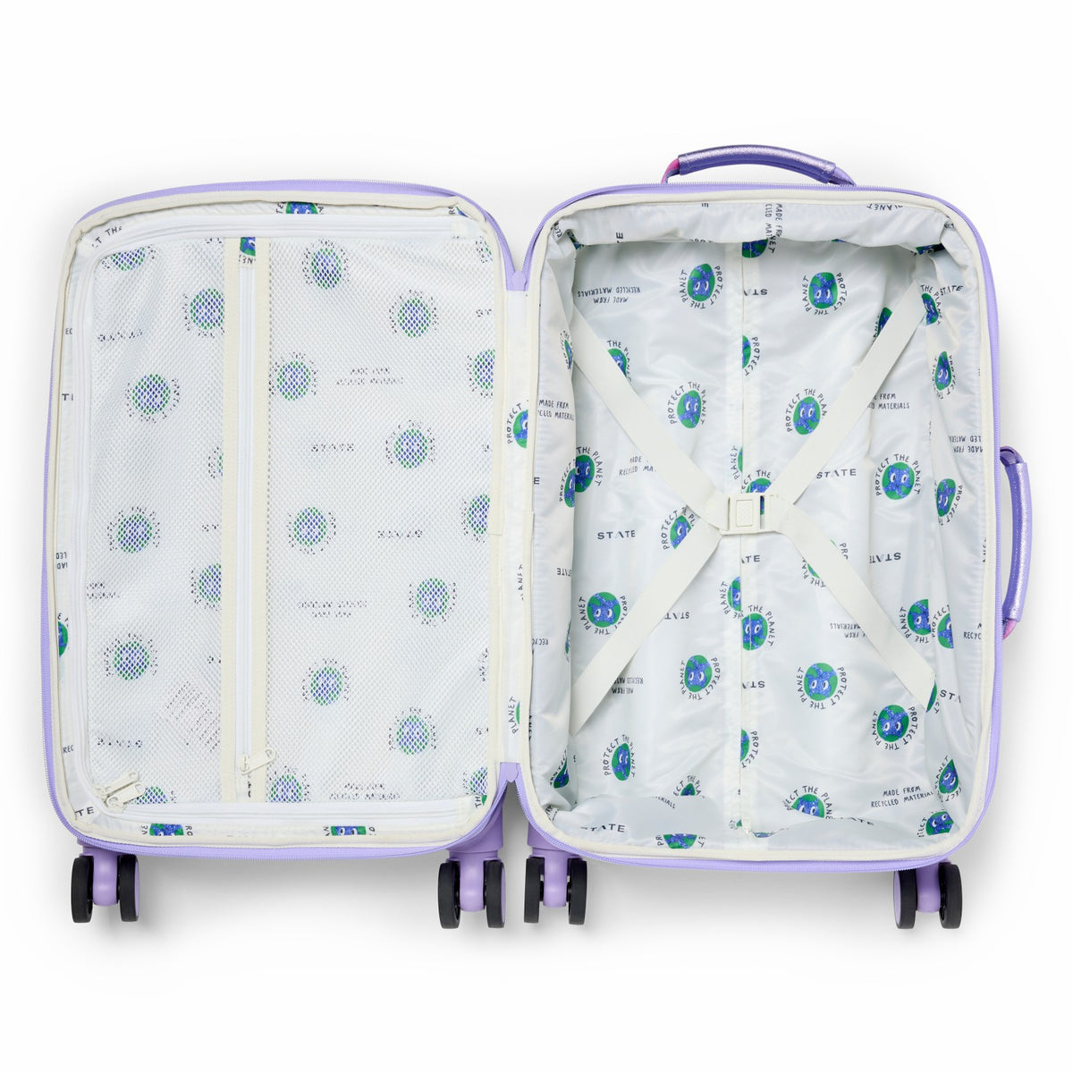 Logan Suitcase Metallic Butterfly