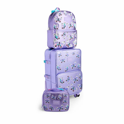 Logan Suitcase Metallic Butterfly