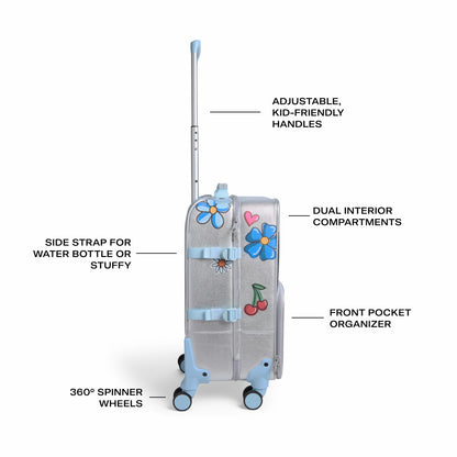 Logan Carry-On Suitcase Metallic Graffiti