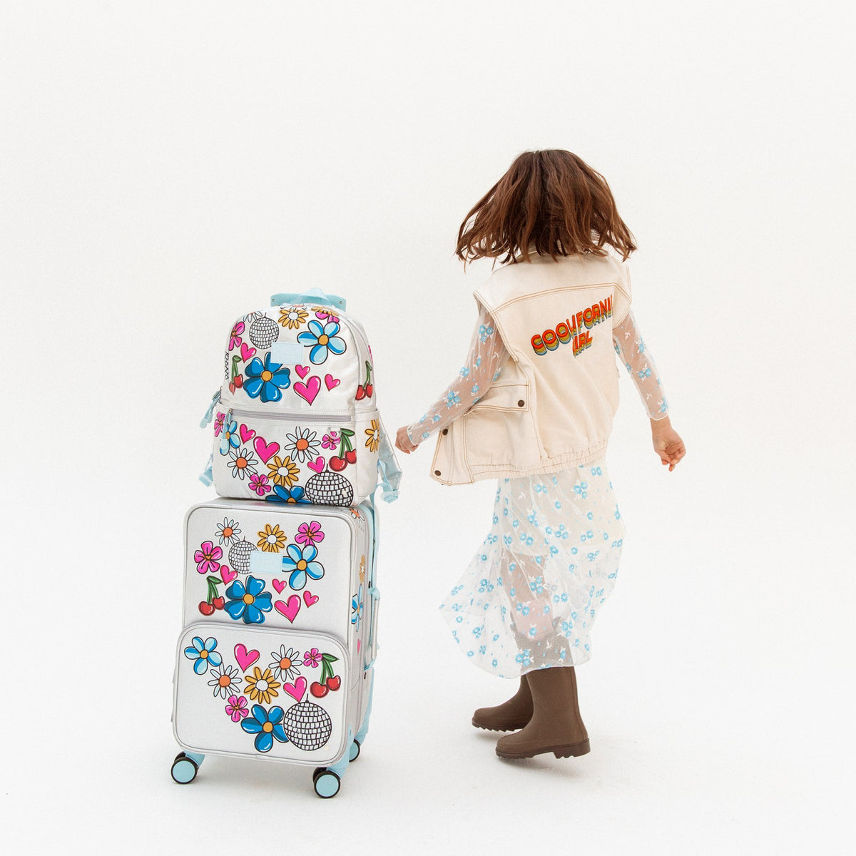 Logan Carry-On Suitcase Metallic Graffiti