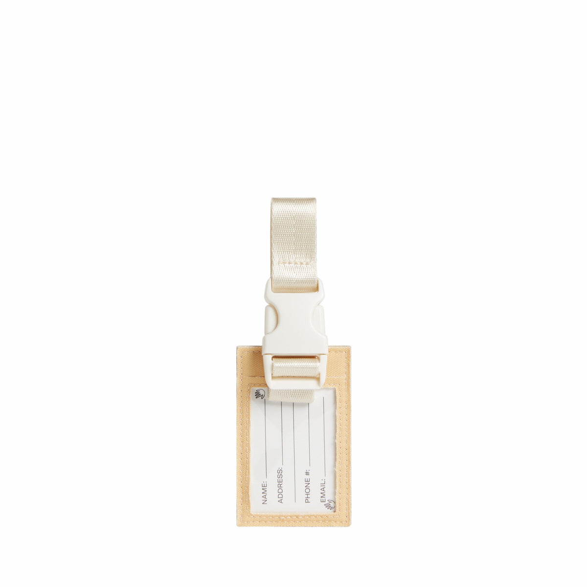 Logan Luggage Tag Metallic Gold
