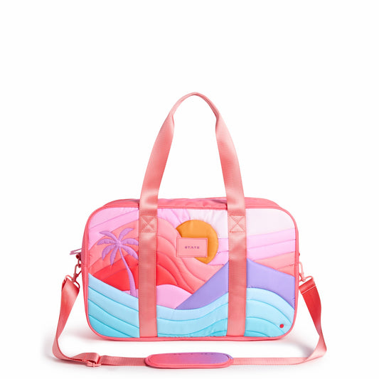 Rockaway Duffle Printed Nylon Puffer Sunset