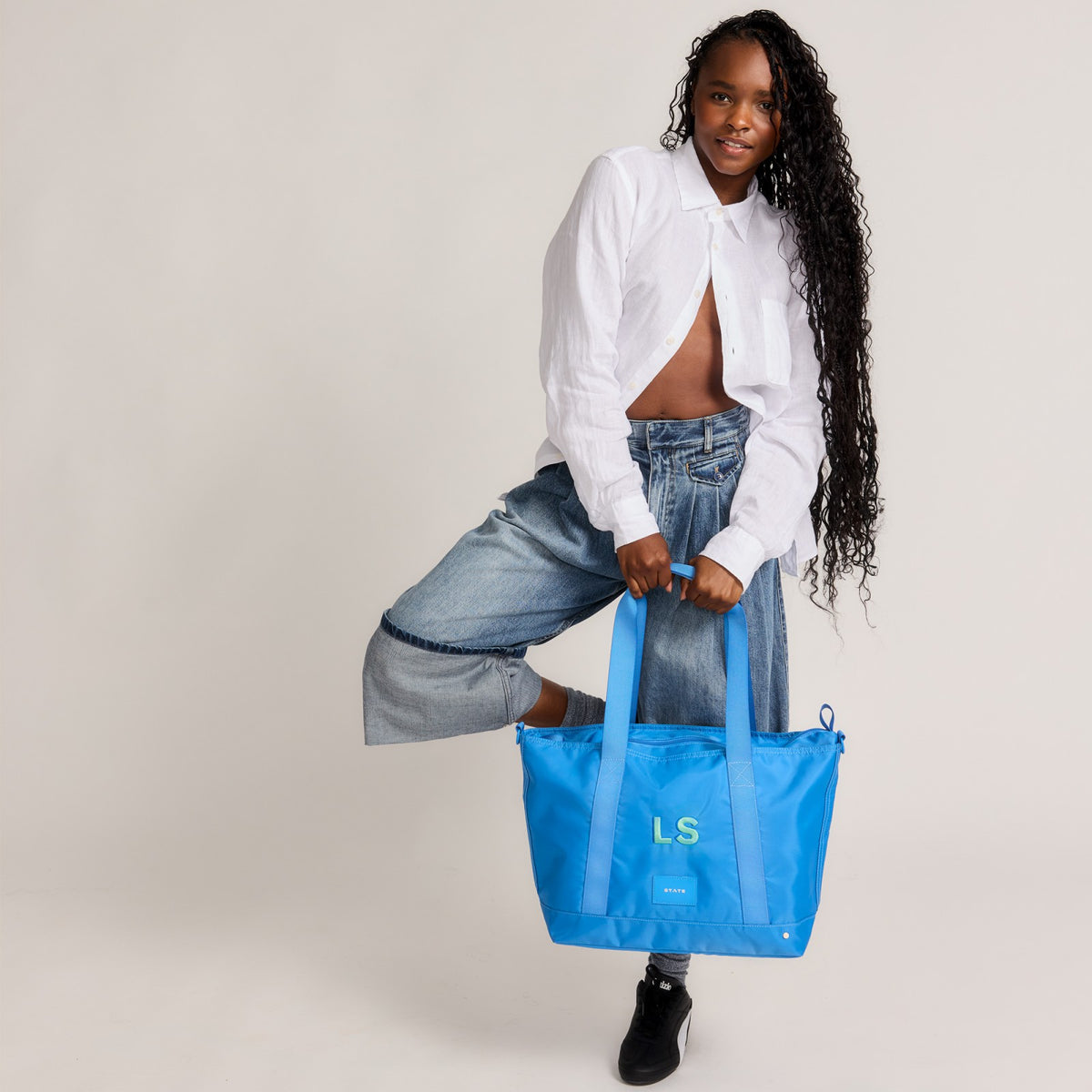 Graham Tote Nylon Blue