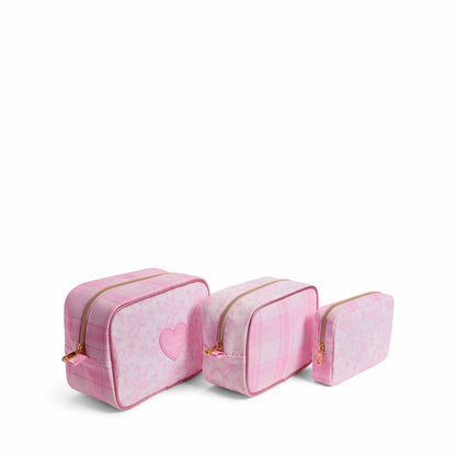 STATE x LoveShackFancy Travel Pouch Set Nylon Pink Vanilla