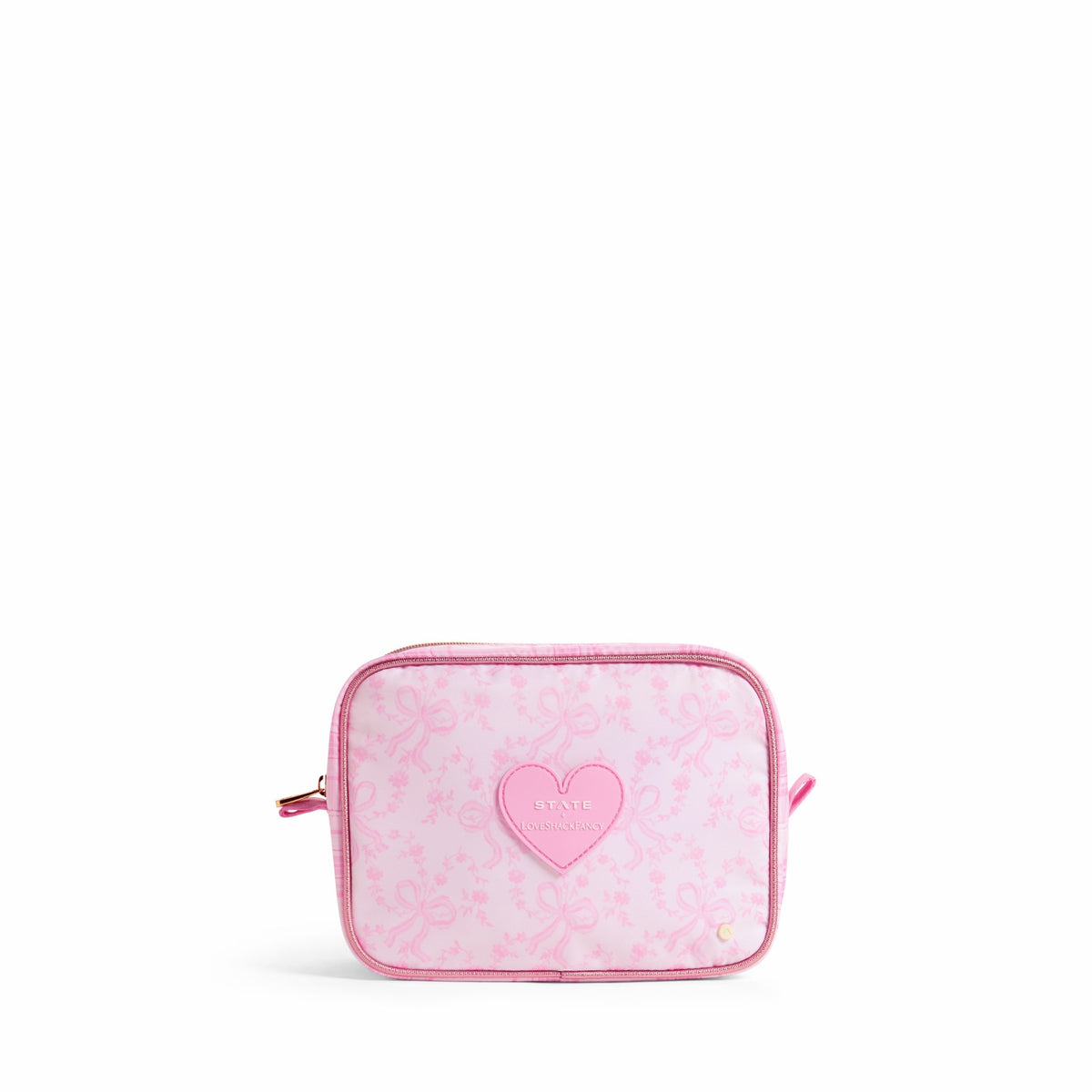 STATE x LoveShackFancy Travel Pouch Set Nylon Pink Vanilla