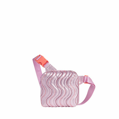 Sunny Fanny Pack Metallic Quilted Lilac