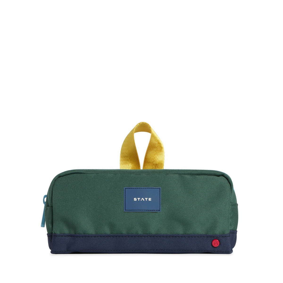 Clinton Pencil Case Color Block Green/Navy