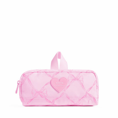 STATE x Loveshack Fancy Clinton Pencil Case Polycanvas Pink Peppermint