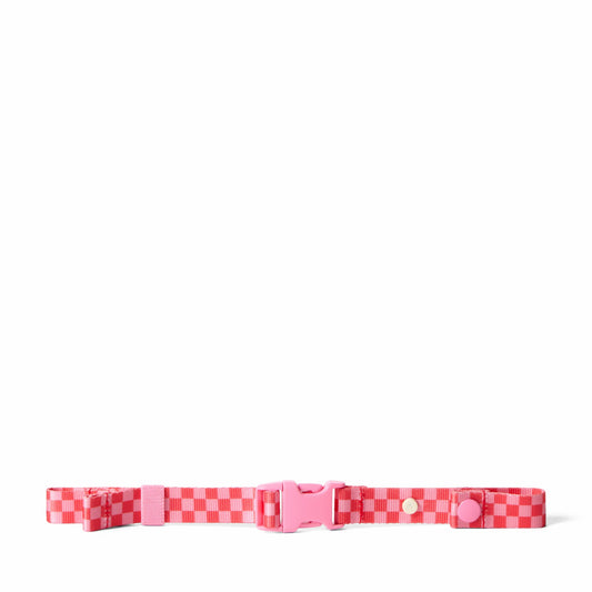 Detachable Chest Strap Strawberry Check