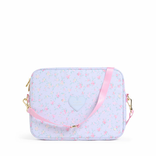 STATE x LoveShackFancy Allen Laptop Case Wildflower Blue