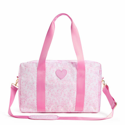 STATE x LoveShackFancy Wellington Weekender Nylon Pink Vanilla