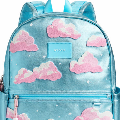 Kane Double Pocket Backpack Metallic Clouds