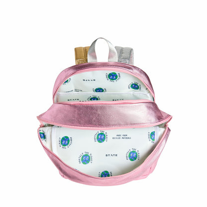 Kane Double Pocket Backpack Metallic Clouds