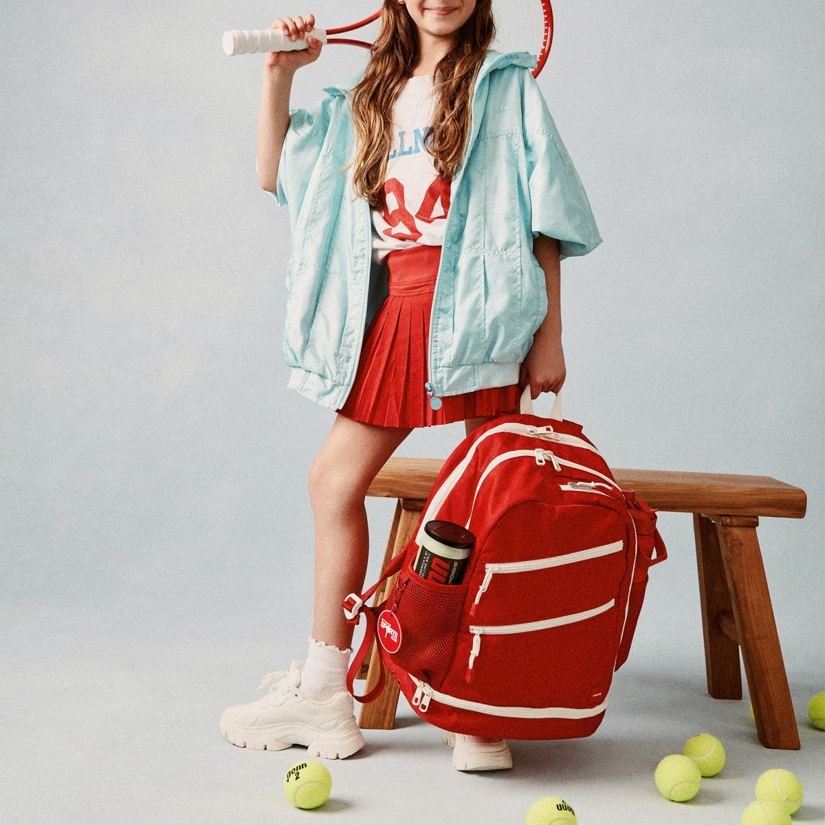Lenox Tennis Backpack Nylon Red