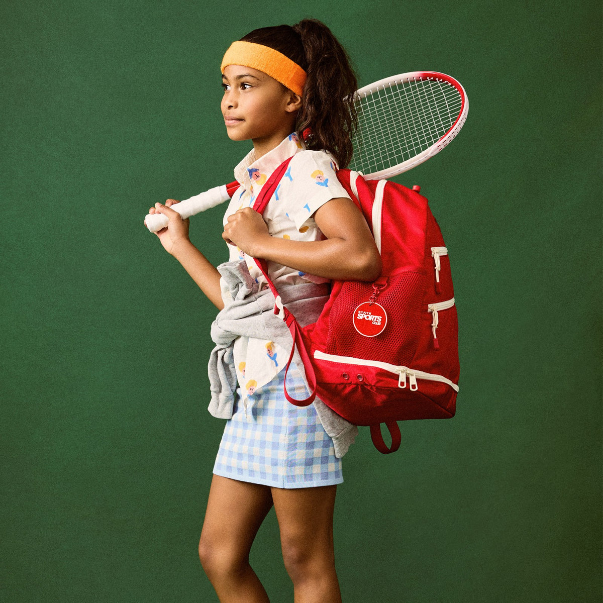 Lenox Tennis Backpack Nylon Red