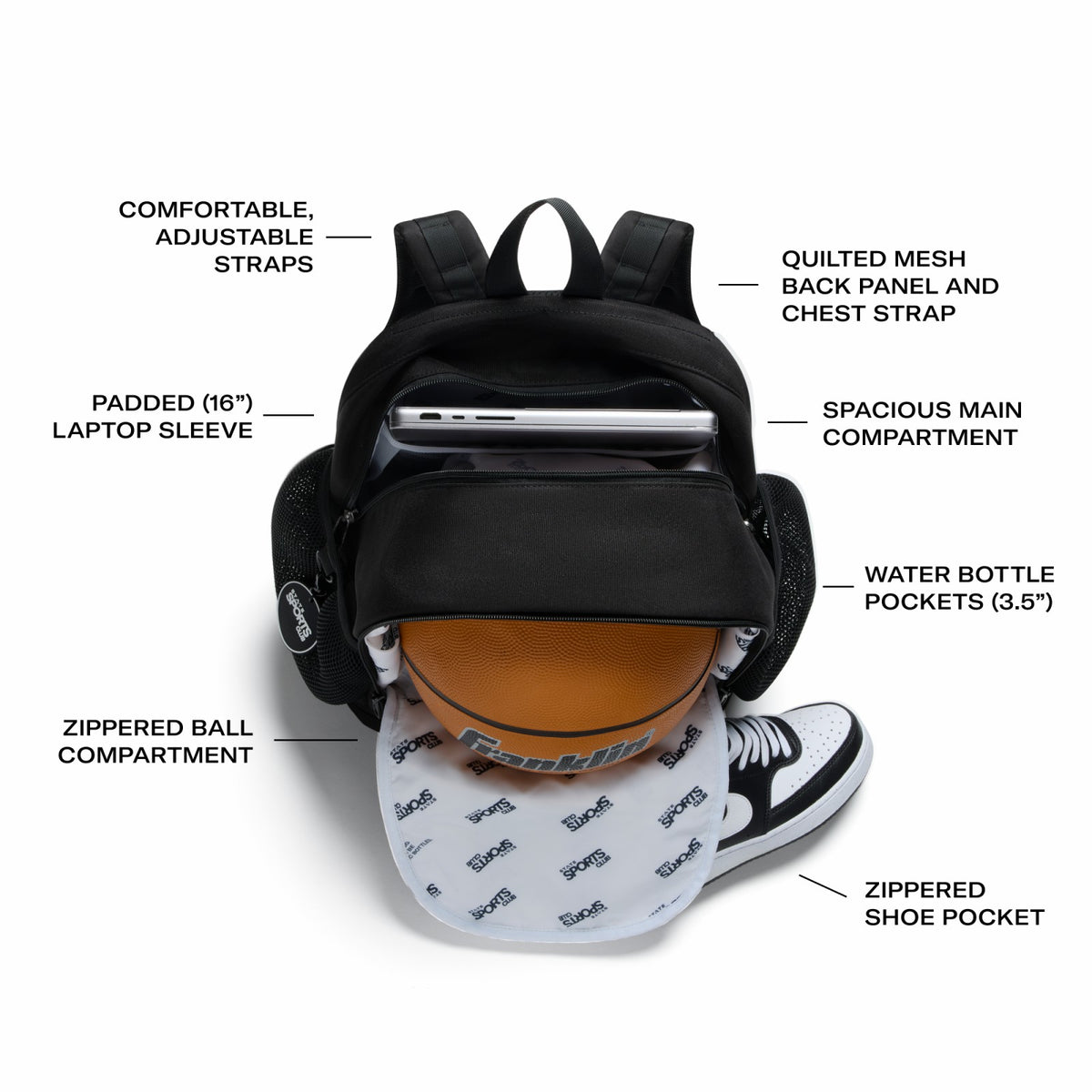 Ozzie Ball Backpack Red