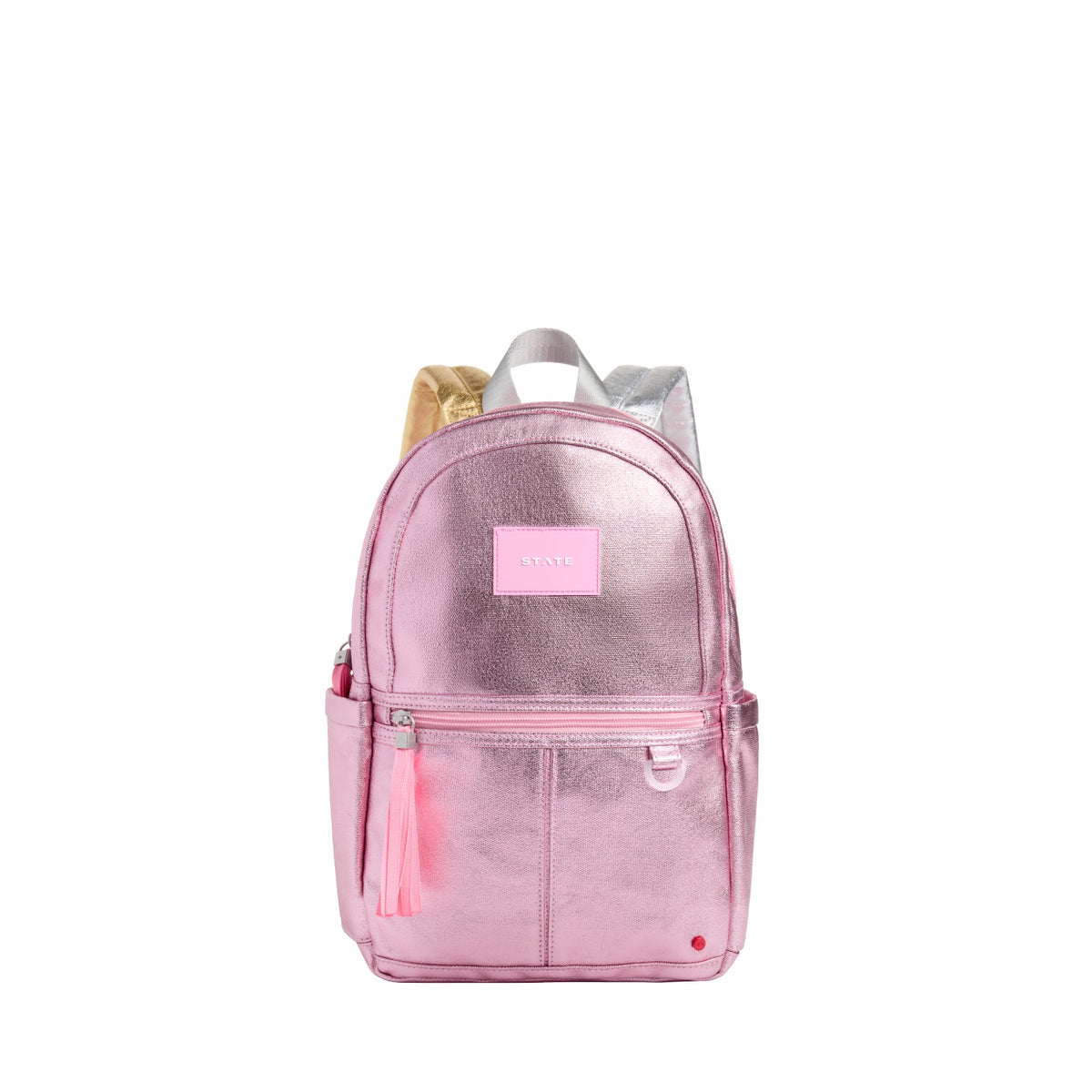 Kane Mini Backpack Metallic Pink/Silver