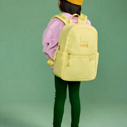 Kane Kids Mini Backpack Recycled Polycanvas Solid Butter Yellow