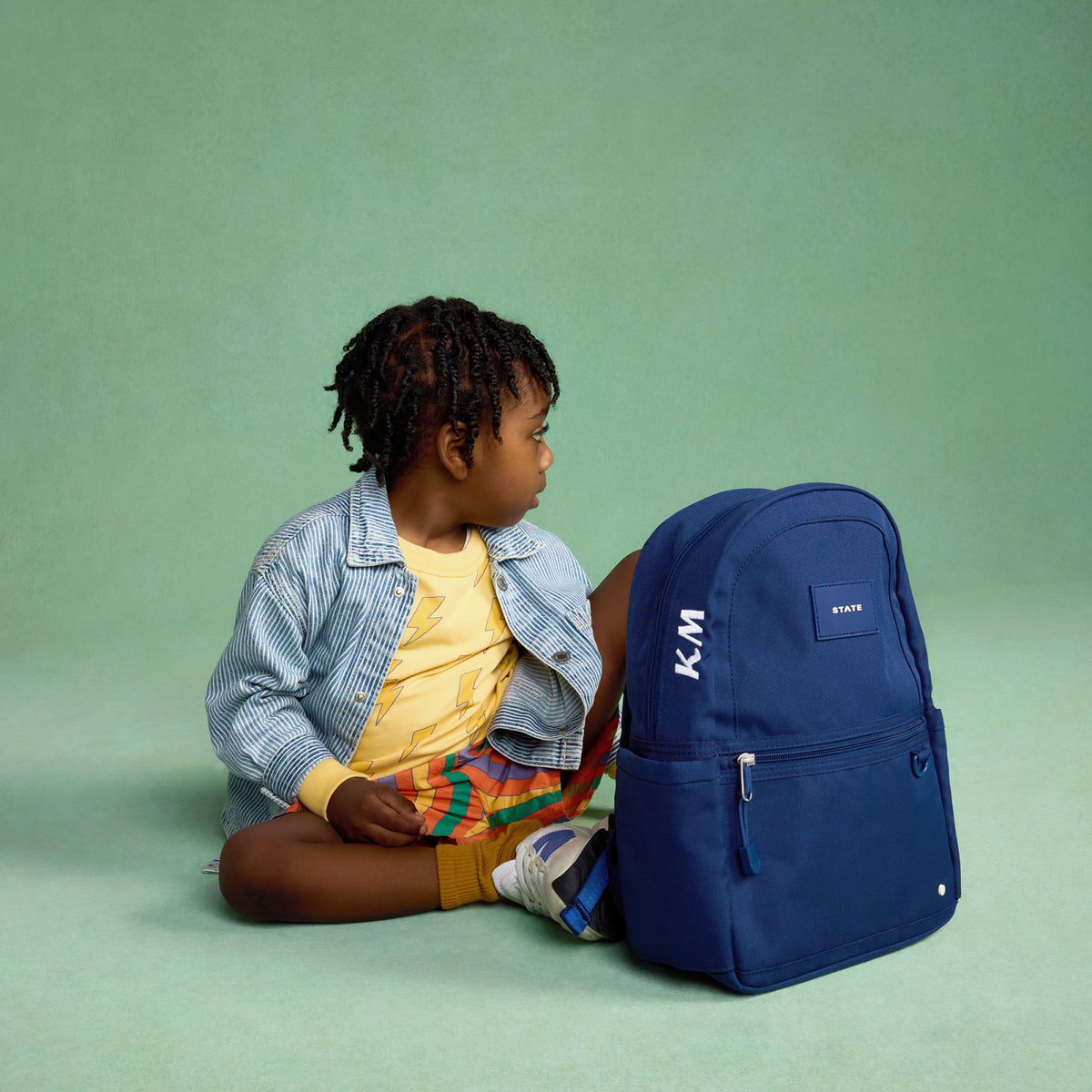 Kane Kids Mini Backpack Recycled Polycanvas Solid Navy
