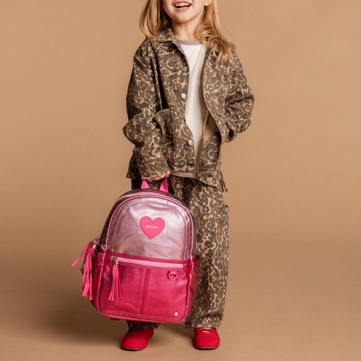 Kane Mini Backpack Metallic Pink/Hot Pink Colorblock