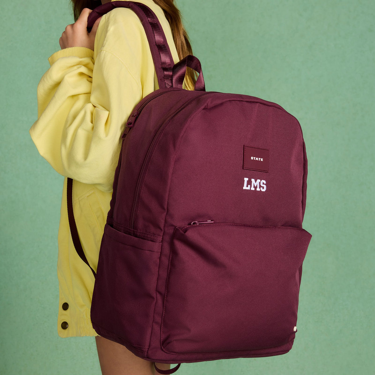 Reed Backpack Recycled Polycanvas Burgundy