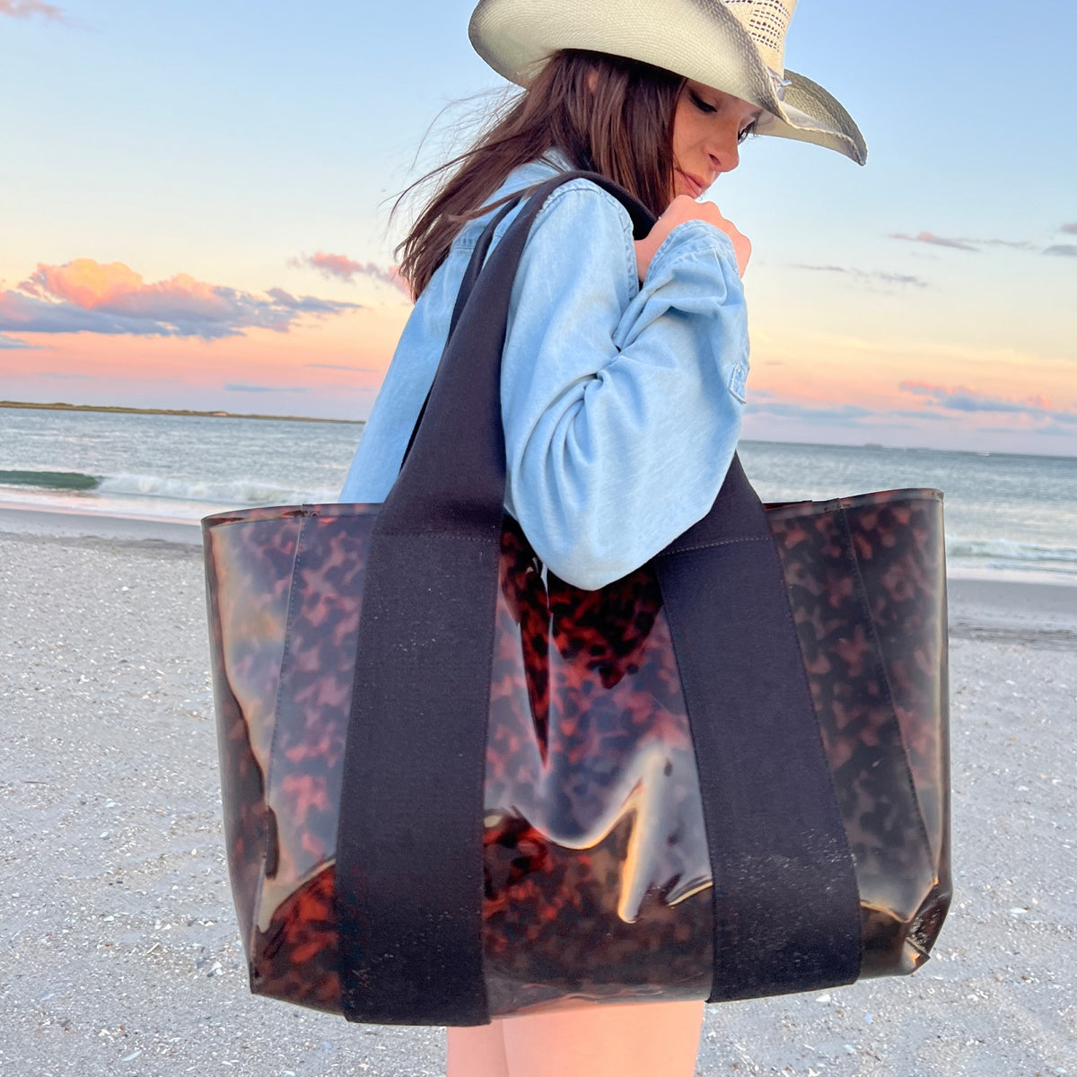 Wellington Cabana Tote TPU Tortoise
