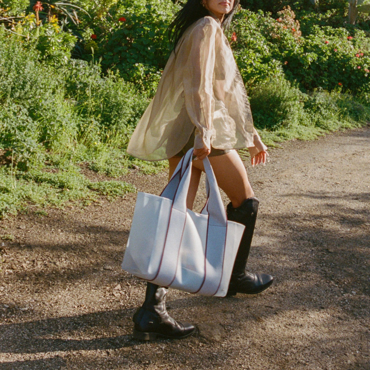 Wellington Cabana Tote TPU Light Blue