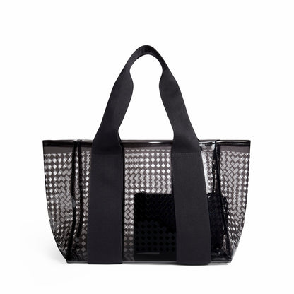 Wellington Cabana Tote Black Perforated TPU