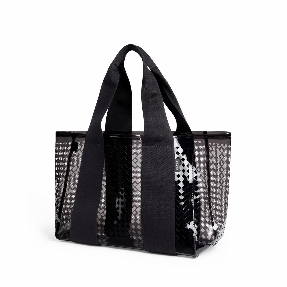 Wellington Cabana Tote Black Perforated TPU