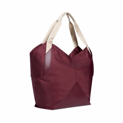 Beverly Tote Recycled Nylon Burgundy