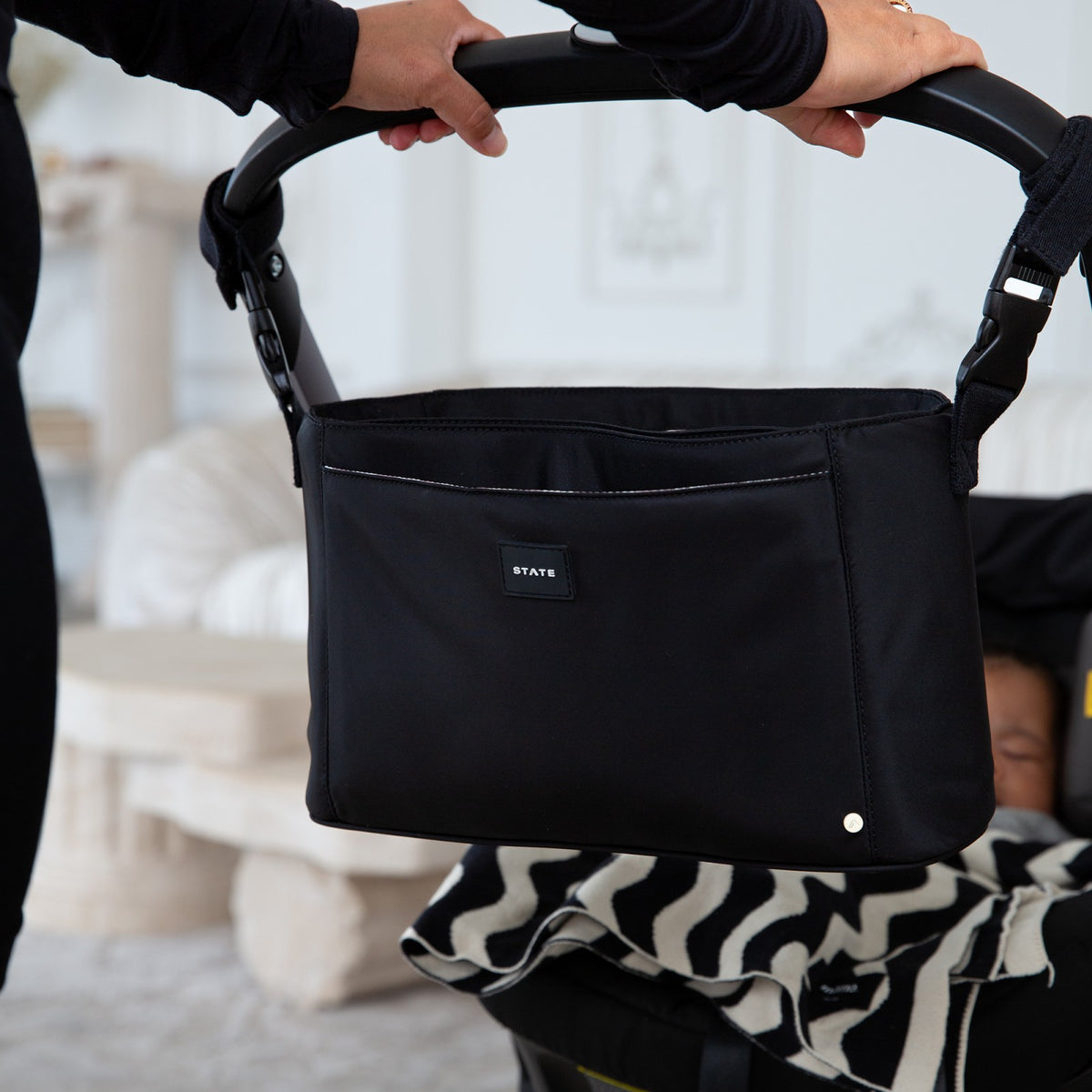 Stroller Organizer Nylon Black