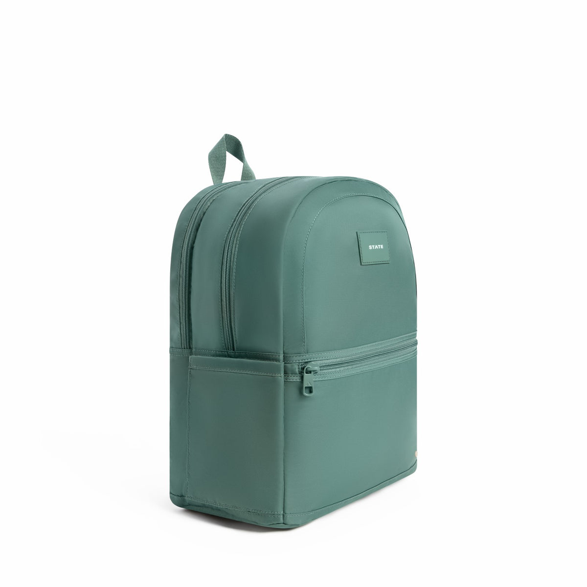 Evans Double Pocket Backpack Recycled Nylon Olive