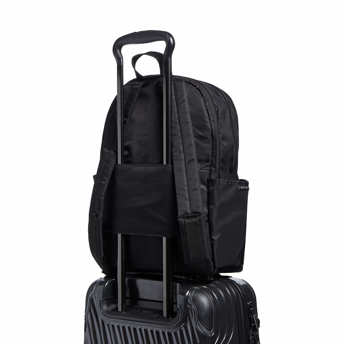 Evans Double Pocket Backpack Recycled Nylon Olive