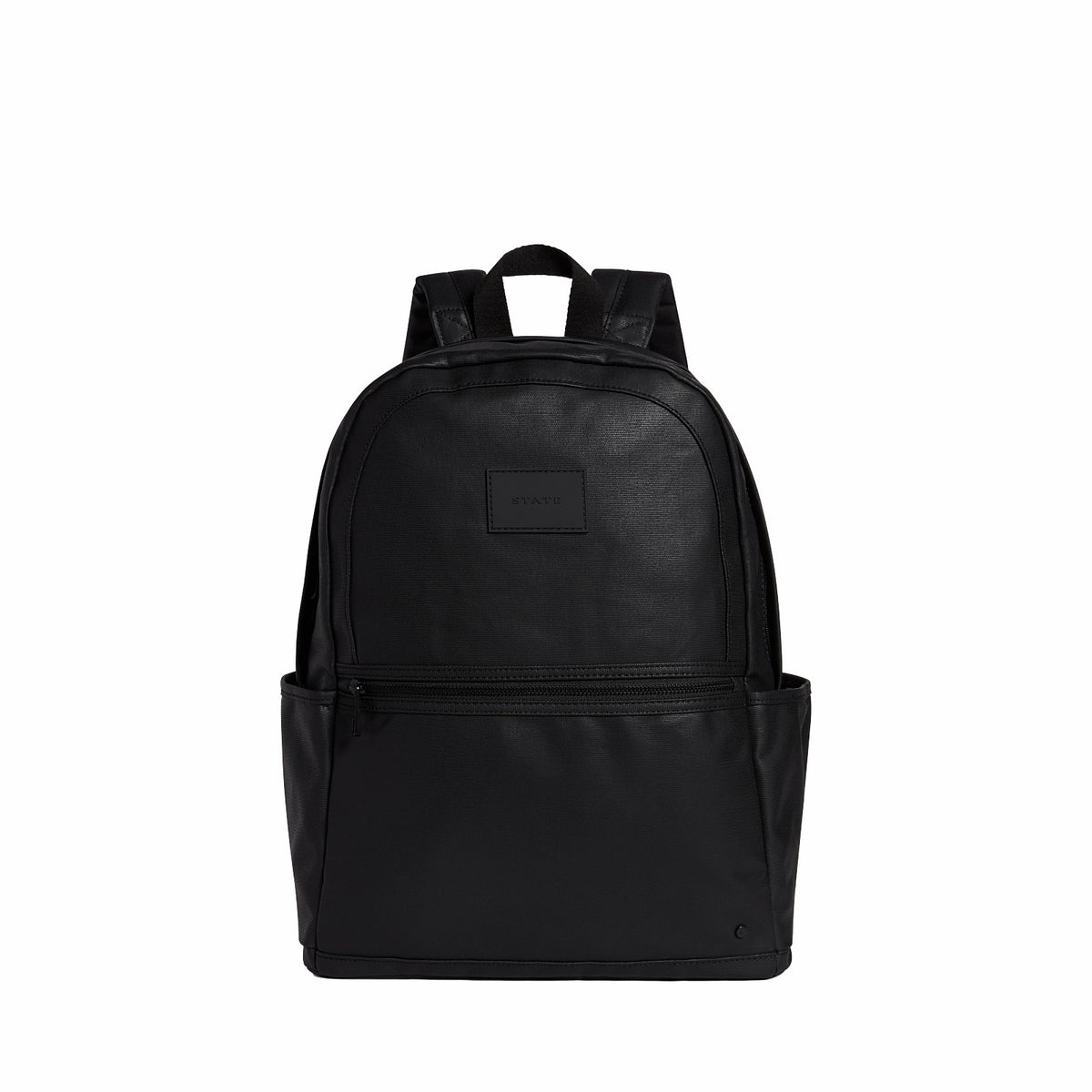 Kane Double Pocket Large Backpack Coated Canvas Black