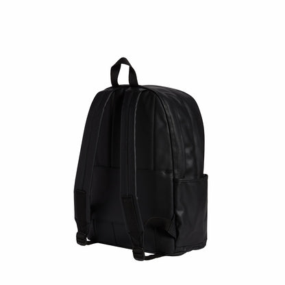 Kane Double Pocket Large Backpack Coated Canvas Black