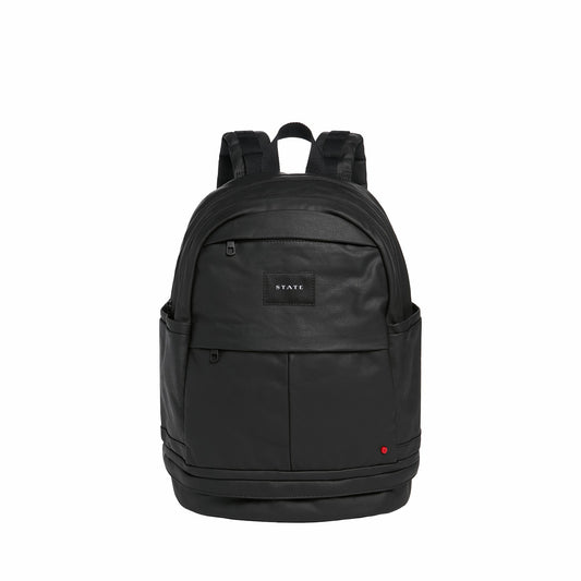 Lenox with Shoe Pocket Backpack Coated Canvas Black