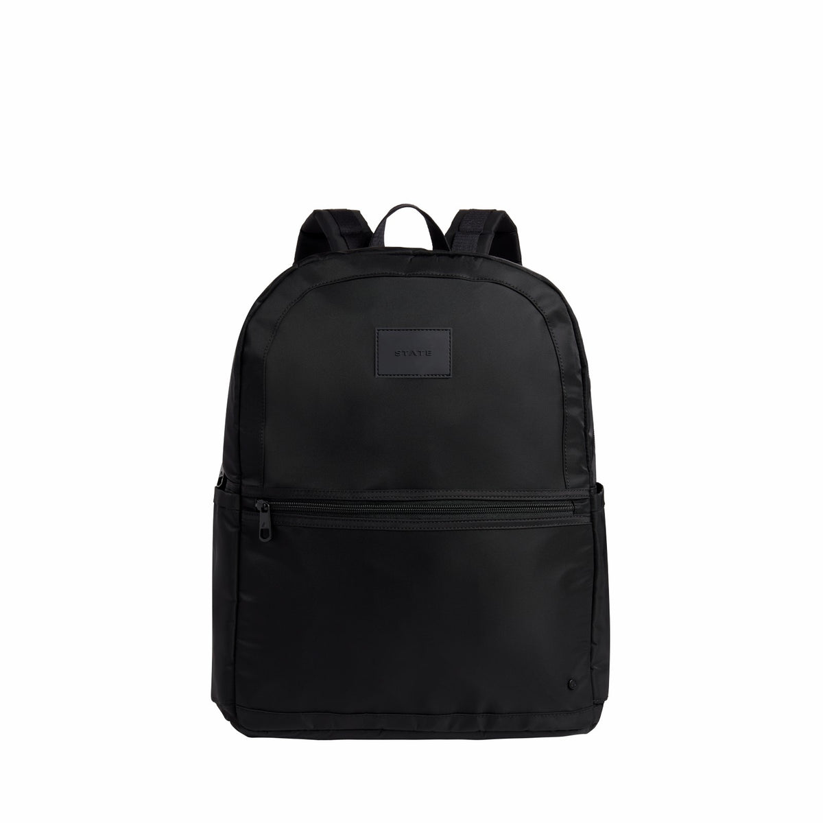 Evans Double Pocket Large Backpack Nylon Black