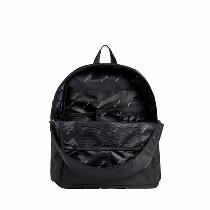 Evans Double Pocket Large Backpack Nylon Black