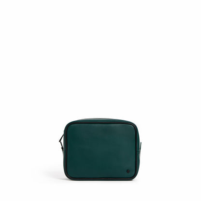 Travel Pouch Set of Two Vegan Leather Olive