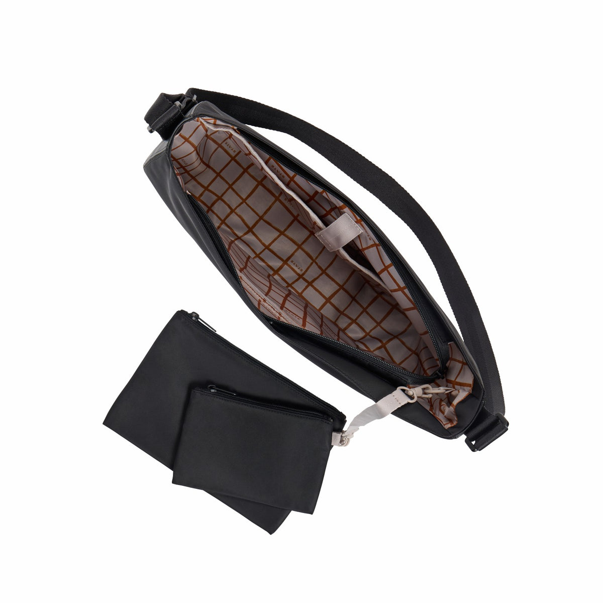 Luna Crossbody Recycled Nylon Black